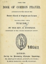 Cover of A selection from the Book of common prayer according to the use of the United Church of England and Ireland
