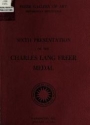 Cover of Sixth presentation of the Charles Lang Freer medal, January 16, 1974