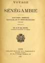 Cover of Voyage en Sénégambie