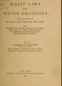 Cover of Whist laws and whist decisions