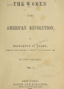 Cover of The women of the American Revolution