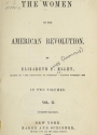 Cover of The women of the American Revolution v.2 (1849)