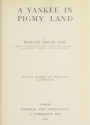 Cover of A Yankee in pigmy land
