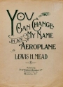 Cover of You can change my name in an aeroplane