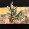 Pop up depicting animals and flora in Arizona's Sonoran Desert