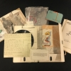 S.M.S., no. 6, open portfolio with object laid out