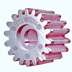 Drawing of a large toothed cog.