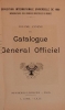 Cover of Catalogue général officiel t. 16 annexe
