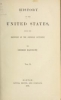 Cover of History of the United States from the discovery of the American continent