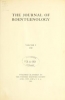 Cover of The Journal of roentgenology v.1 (1918)