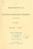 Cover of The masterpieces of the Centennial international exhibition illustrated
