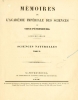 Cover of Mémoires de l'Académie impériale des sciences de St.-Pétersbourg