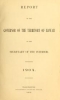 Cover of Report of the Governor of the Territory of Hawaii