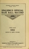 Cover of Spalding's official base ball record