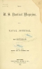 Cover of U.S. nautical magazine and naval journal